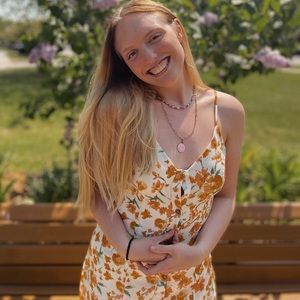 Button down flower dress